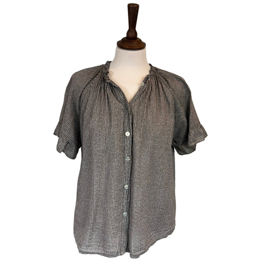 Joy Stripe Frill Blouse