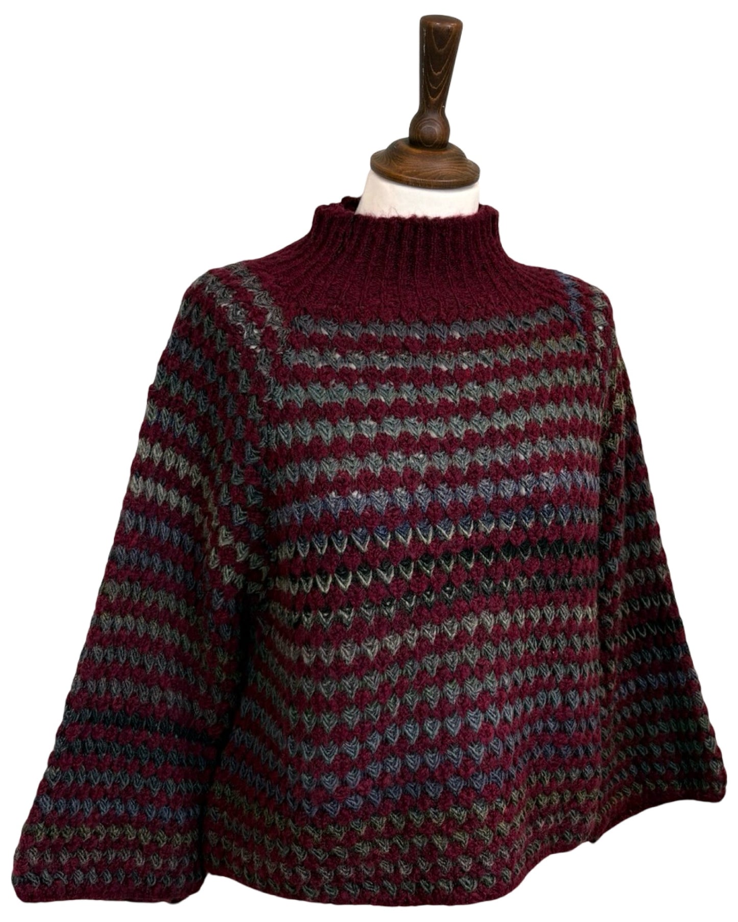 Rosalind Crochet Funnel Neck Jumper