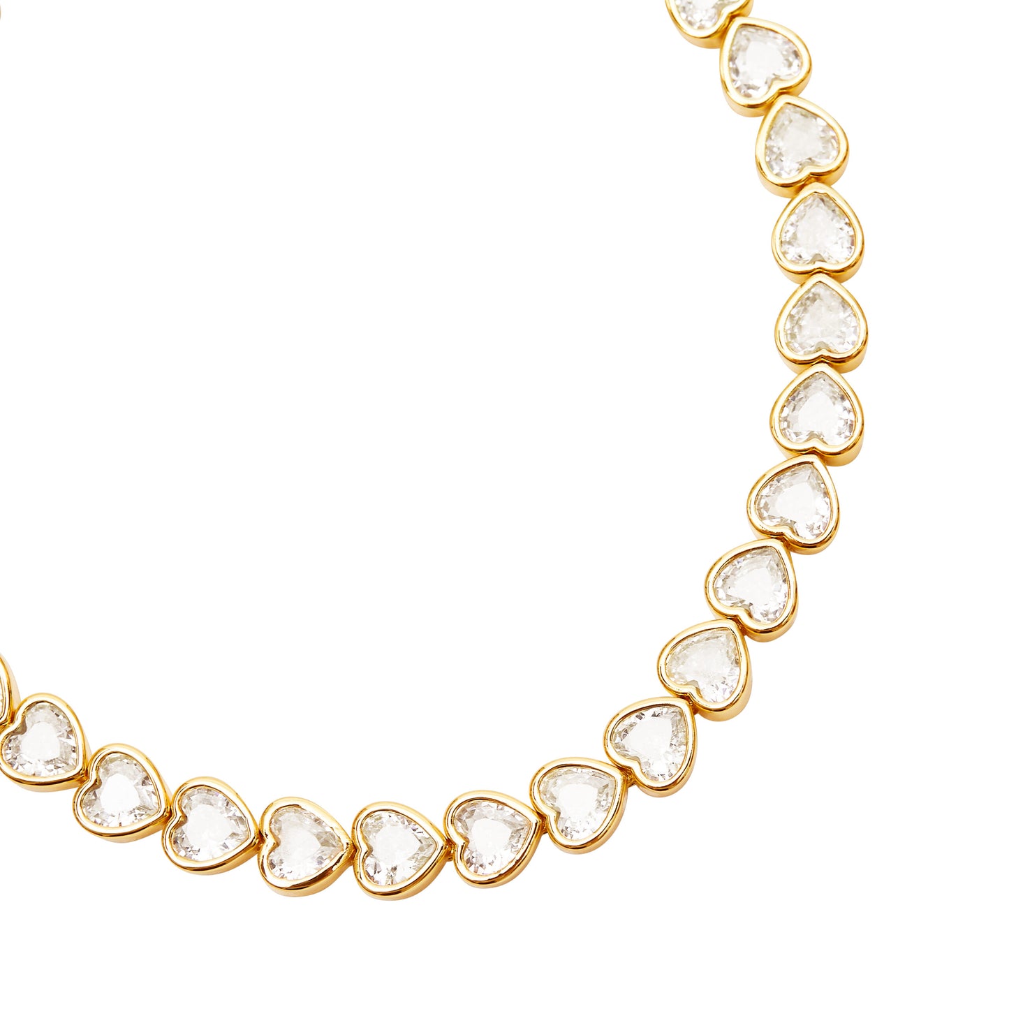 Talis Chains Hearts Tennis Bracelet