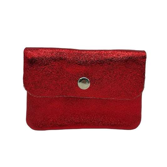 Metallic Leather Coin Purse