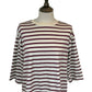 Aurelia Three Quarter Sleeve Stripe Top
