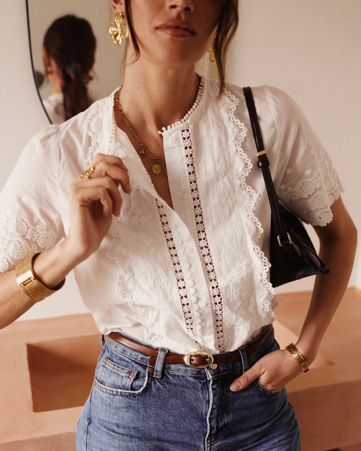 Anne Short Sleeve Blouse