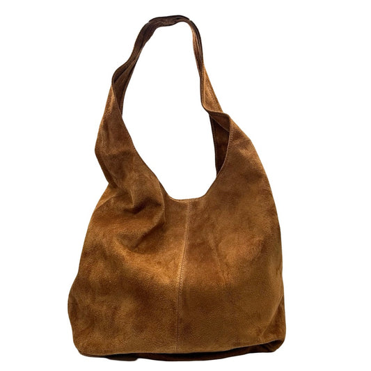 Suede Leather Slouchy Handbag