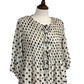 Angel Spot Tie Front Blouse