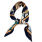 Satin Geometric Print Scarf
