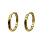 Gold Plain Huggie