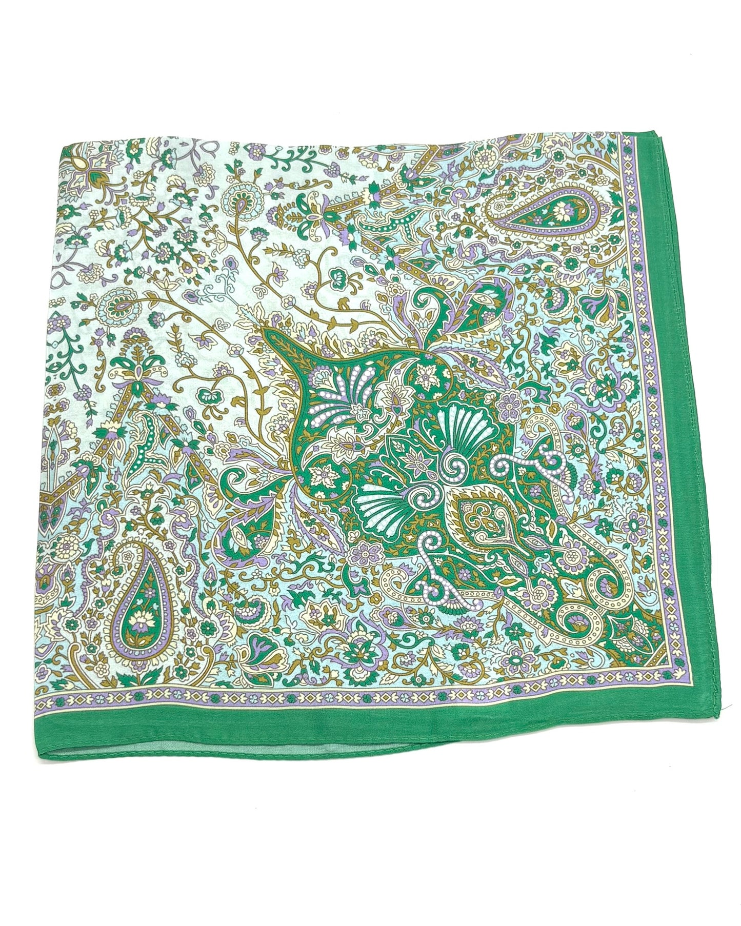 100% Silk Floral Scarf