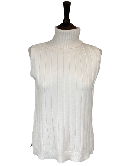 Camila Polo Neck Ribbed Tank Top