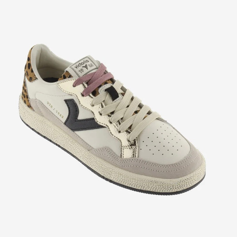 Victoria Smash Animal Print Trainers