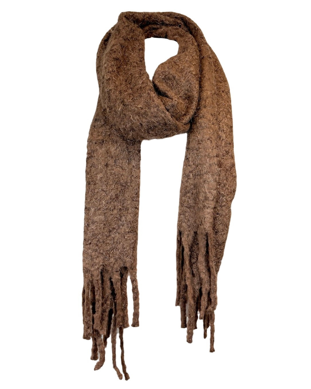 Lurex Tassel Scarf