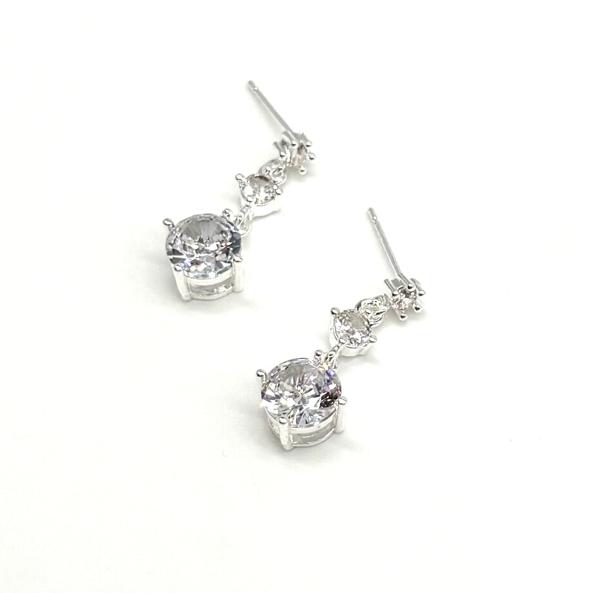 Crystal Trilogy Drop Earrings