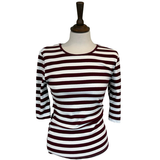 Florence Three Quarter Sleeve Stripe Top