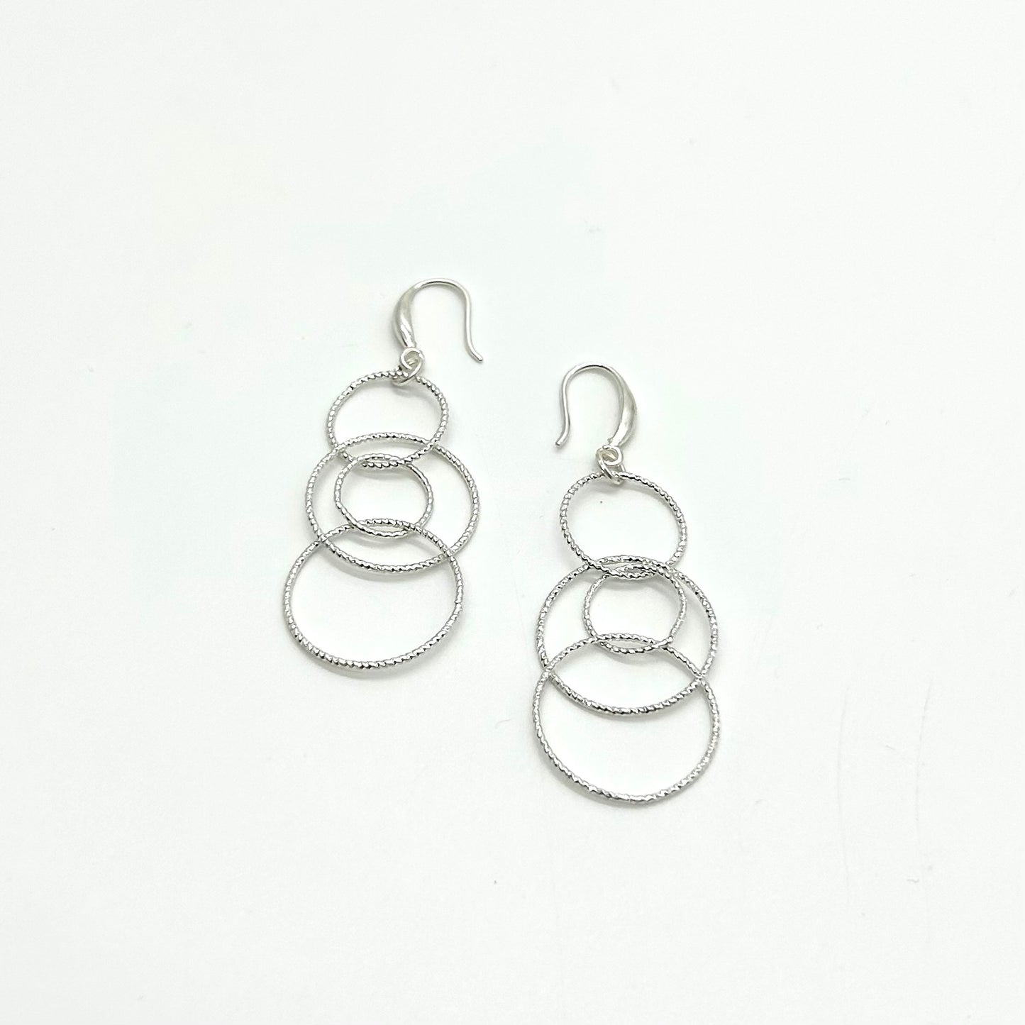 Twisted Ring Drop Earrings