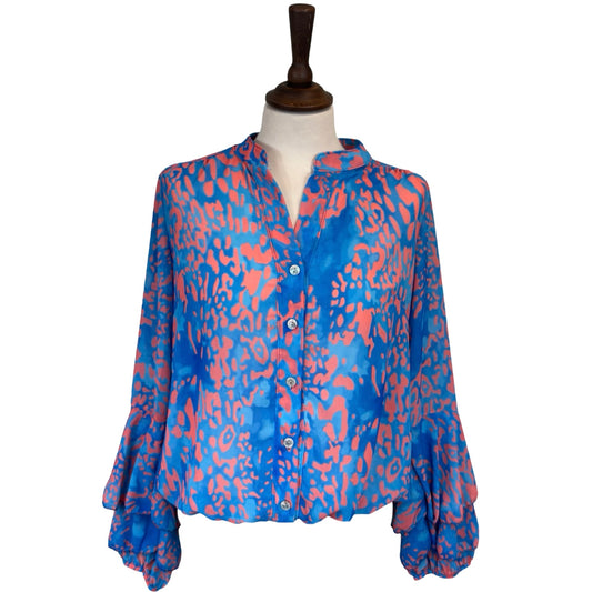 Jodi Leopard Print Blouse