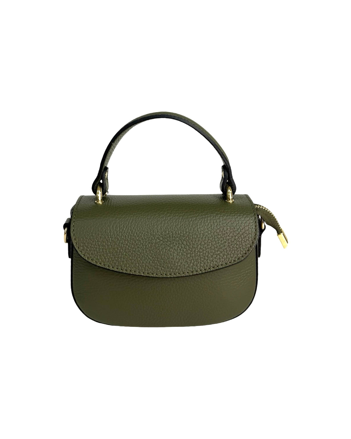 Small Leather Oval Handbag