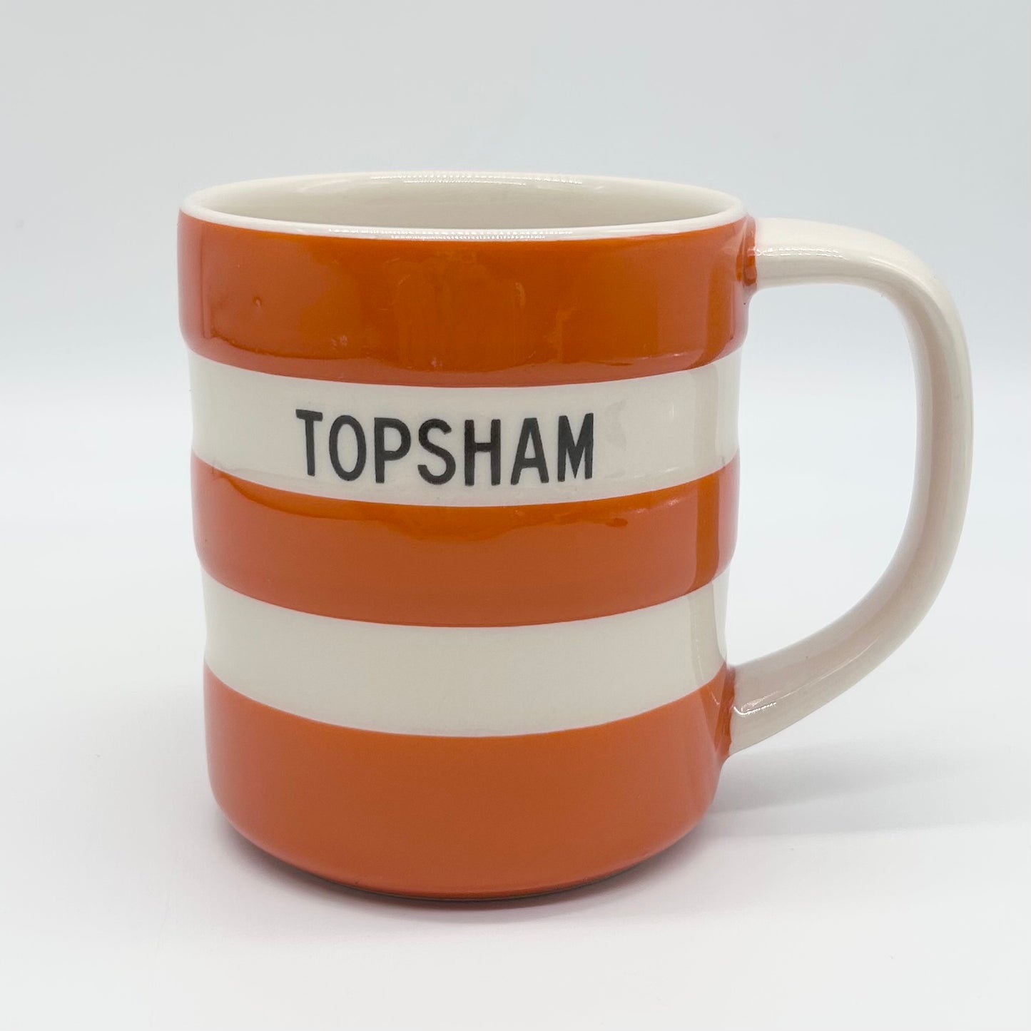 'Topsham' Cornishware Turkish Orange 10oz Mug