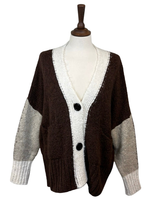 Robyn Patch Button Up Cardigan