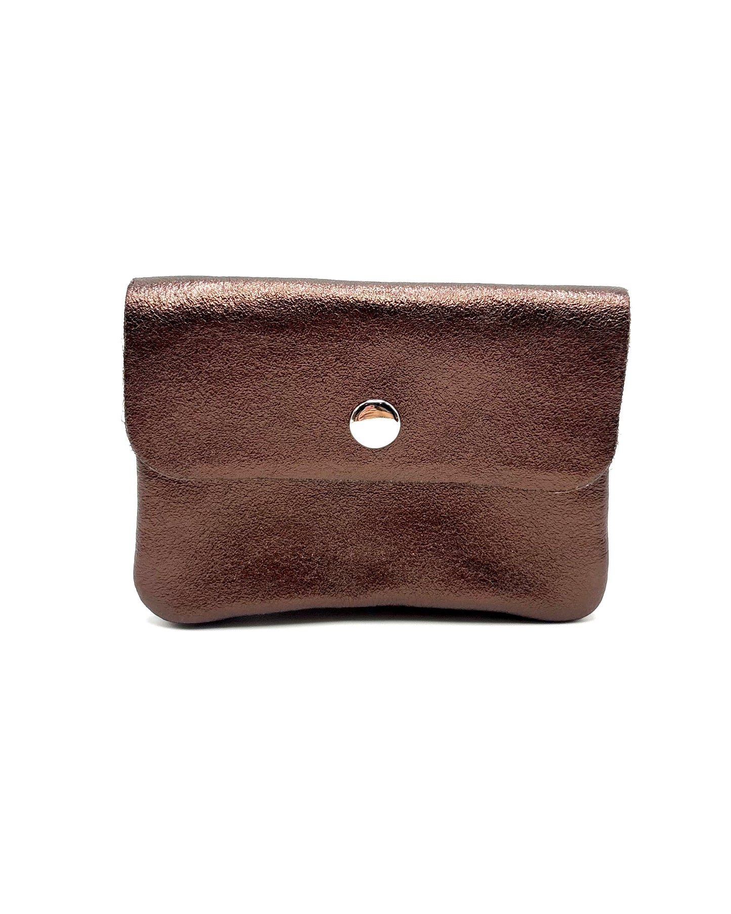 Metallic Leather Coin Purse