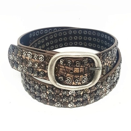 Crocodile Style Studded Belt