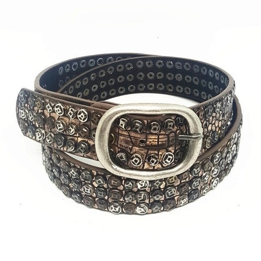 Crocodile Style Studded Belt