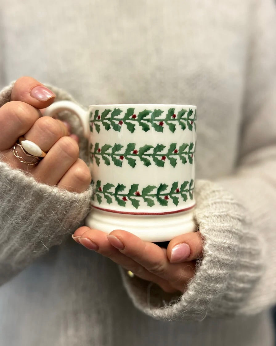 Emma Bridgewater Tiny Holly 1/2 Pint Mug