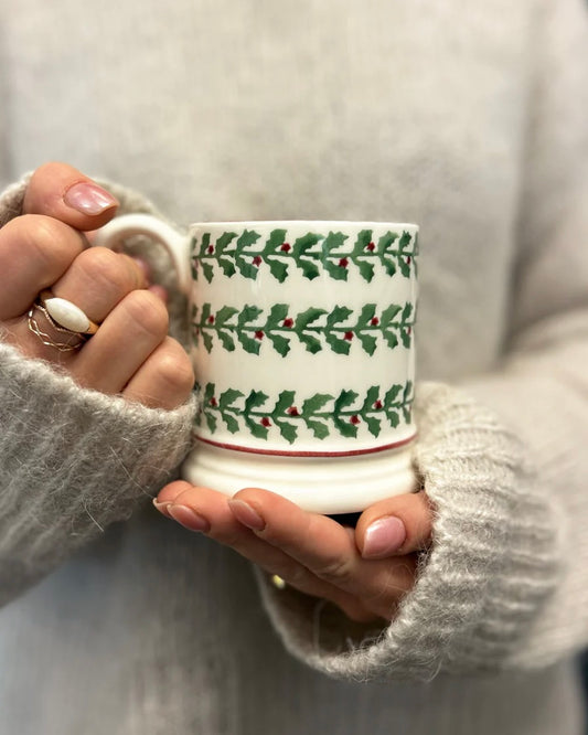 Emma Bridgewater Tiny Holly 1/2 Pint Mug