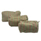 Stripe Block Print Trio Of Cosmetic Bags