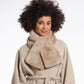 Rino & Pelle Stip Faux Fur Scarf