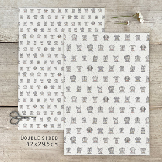 Small Gift Wrap Sheet-Dogs