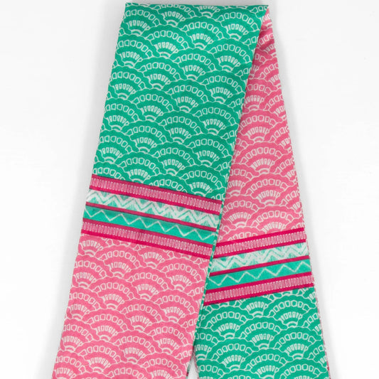 Kaia Block Fan Pattern Scarf
