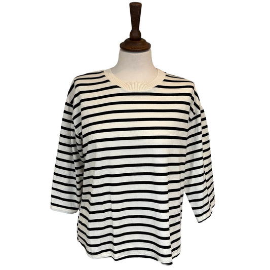 Aurelia Three Quarter Sleeve Stripe Top