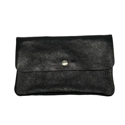 Metallic Leather Crossbody Purse