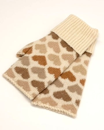Heart Fingerless Gloves