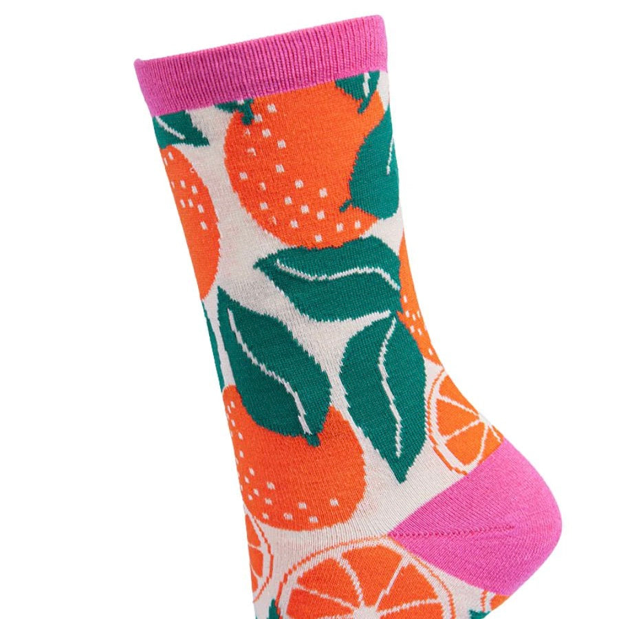 Bamboo Orange Socks