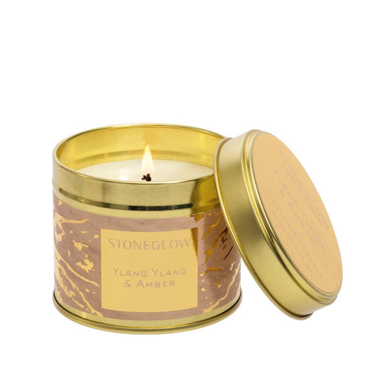 Stoneglow Ylang Ylang & Amber Candle Tin