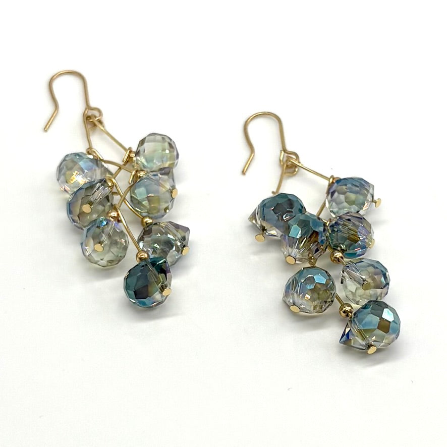 Crystal Vine Drop Earrings