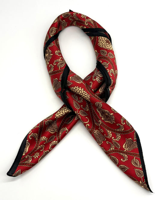 100% Silk Floral Scarf