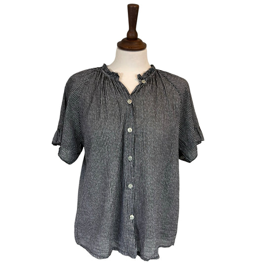 Joy Stripe Frill Blouse