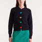 Compania Fantastica Carina Heart Button Cardigan