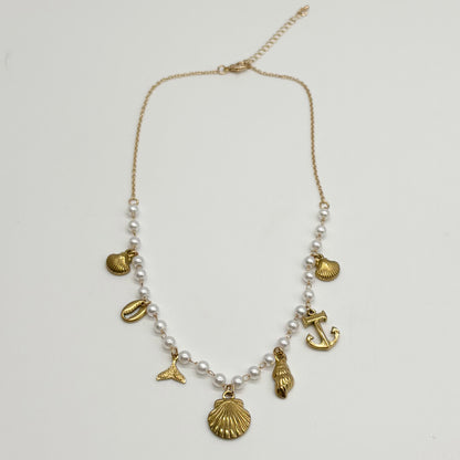 Charm & Pearl Necklace