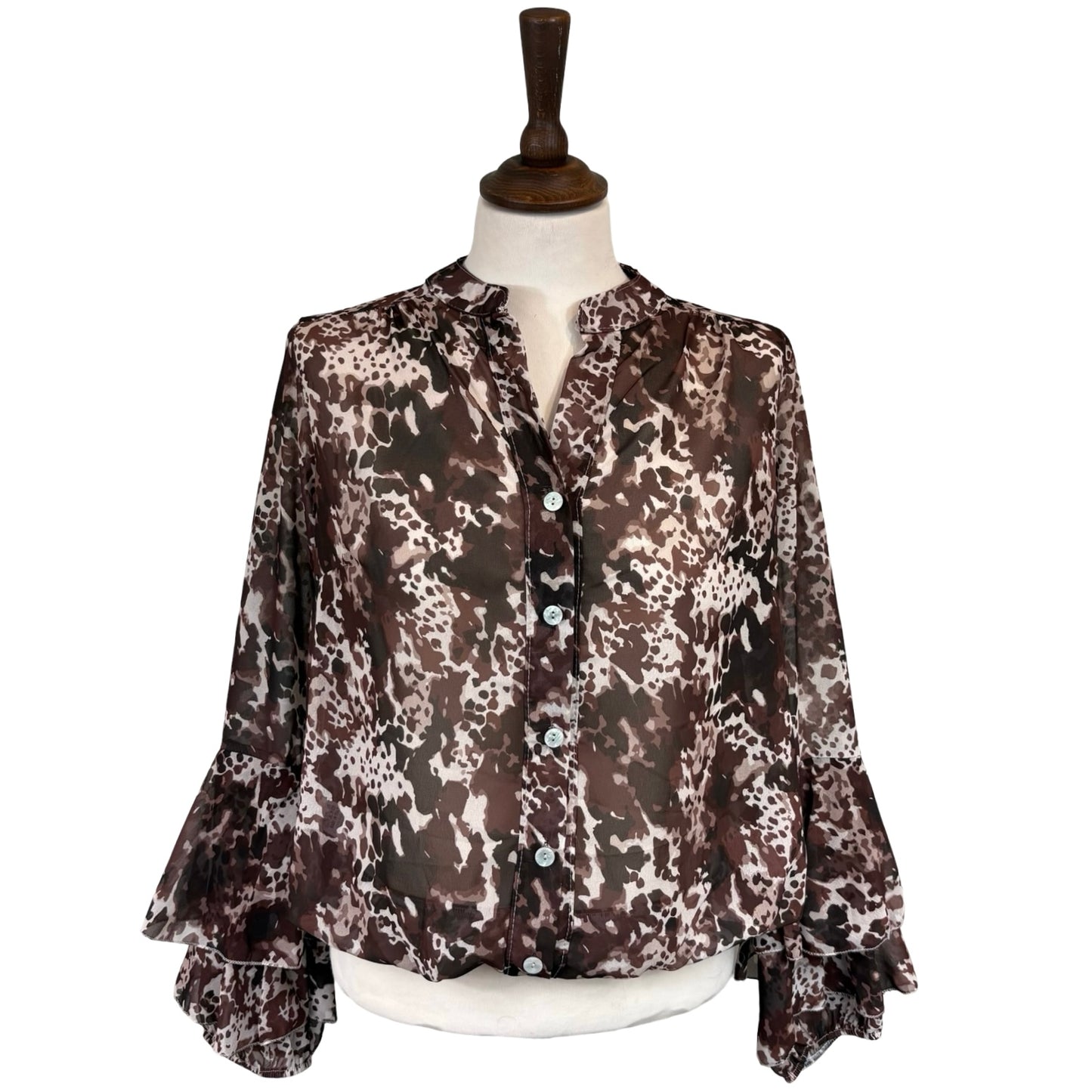Jodi Marble Print Blouse