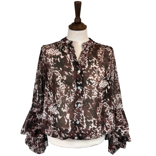 Jodi Marble Print Blouse