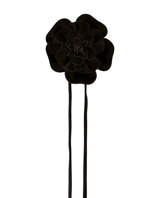 Suede Flower Belt