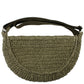 Straw Half Moon Crossbody bag