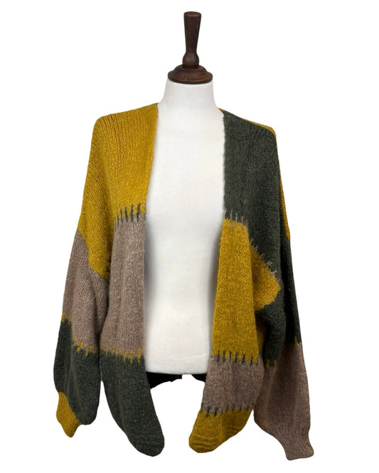 Lottie Patch Edge To Edge Cardigan