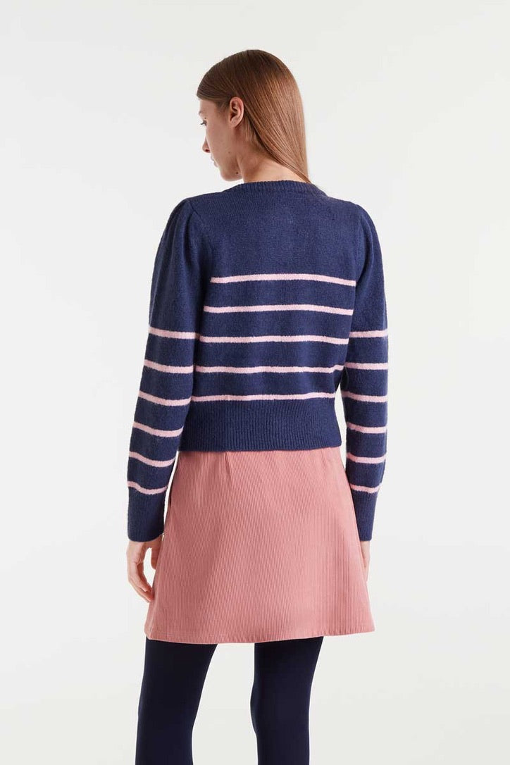 Compania Fantastica Blanca Stripe Cardigan