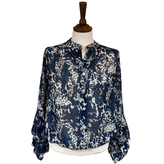 Jodi Marble Print Blouse