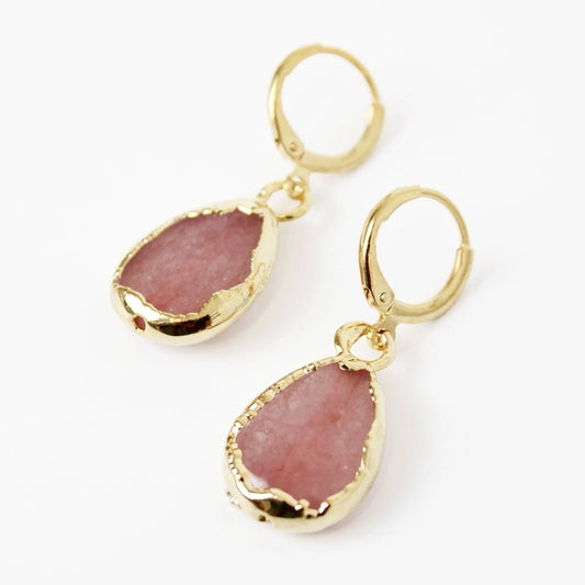 Rose Quartz Earrings