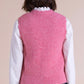 Scalloped Edge Knitted Vest
