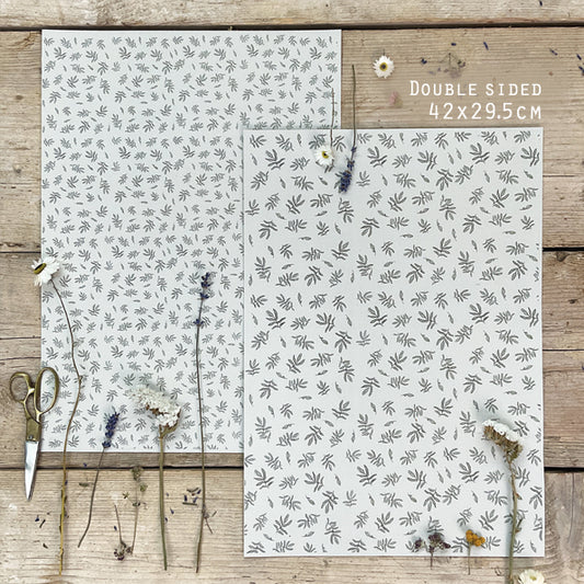 Small Gift Wrap Sheet-Leaves